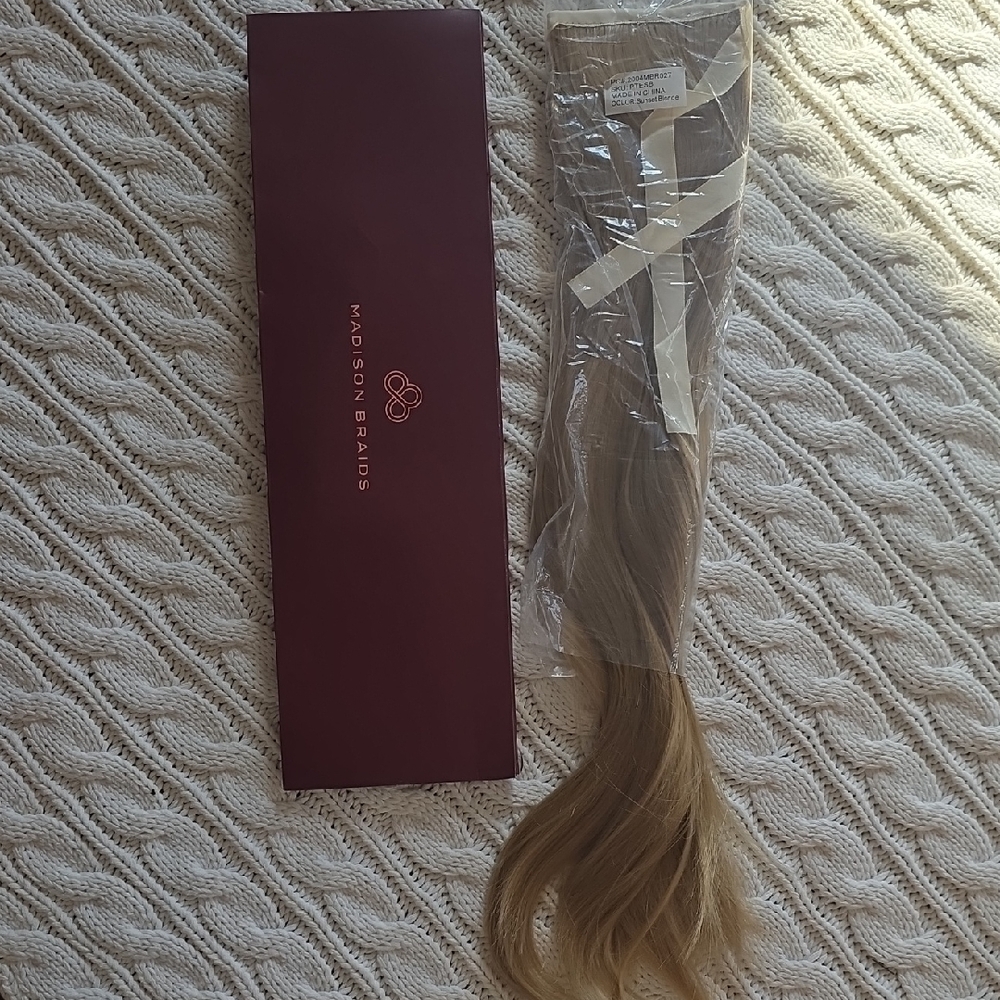 New Madison Braids Sunset blonde ponytail hair extension
